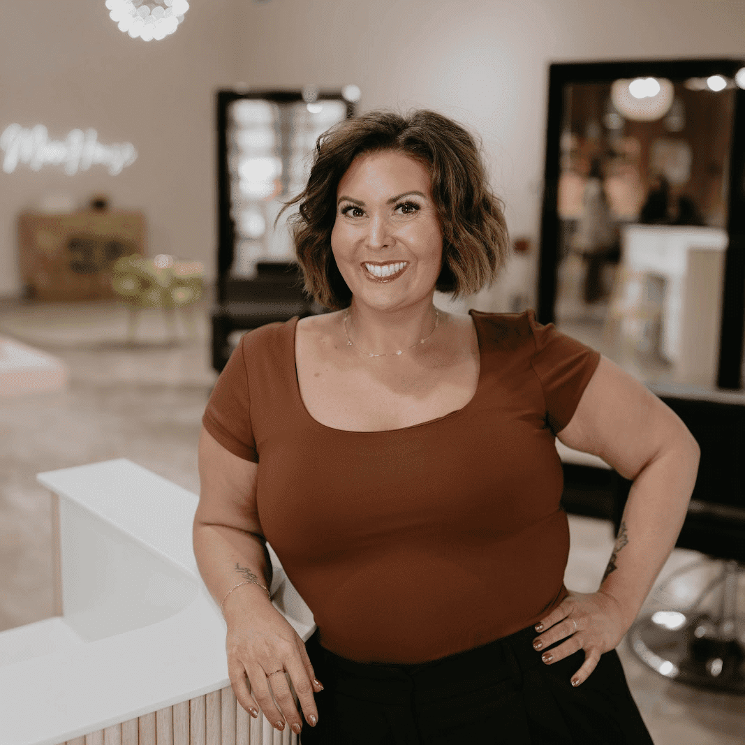 Portrait of Jen, a professional stylist at MixxHouse Salon, showcasing their expertise and style.