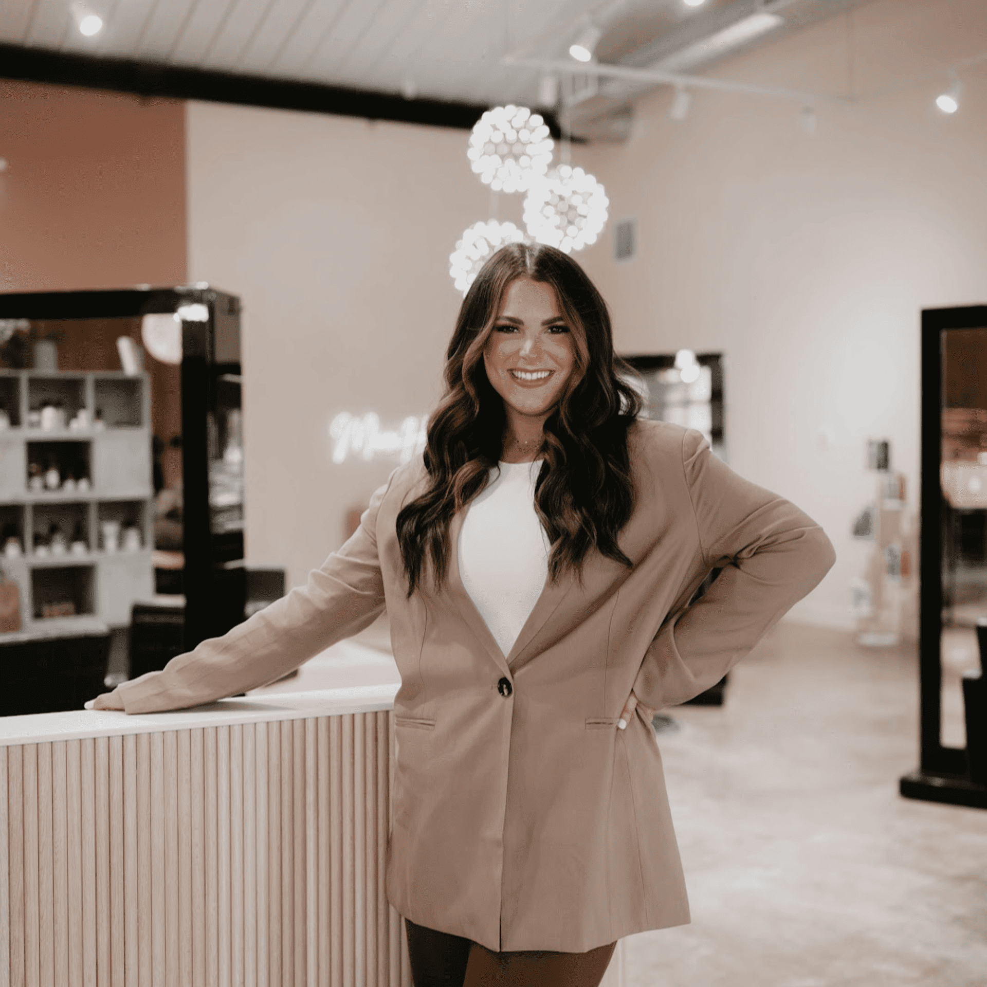 Portrait of Ashley, a professional stylist at MixxHouse Salon, showcasing their expertise and style.